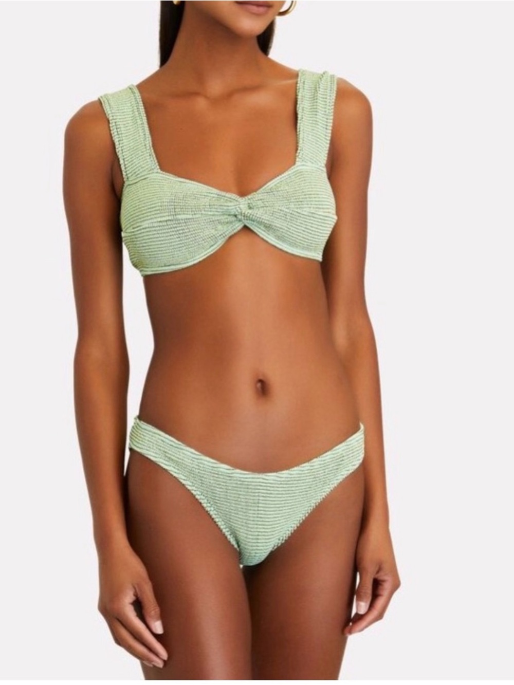 Bound by Bond-Eye Mint Lurex Bikini Set